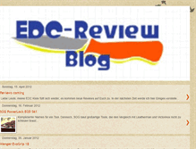 Tablet Screenshot of edc-reviews.blogspot.com