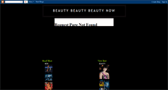 Desktop Screenshot of beautybeautybeautynow.blogspot.com