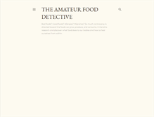 Tablet Screenshot of amateurfooddetective.blogspot.com