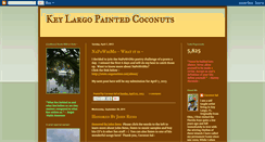Desktop Screenshot of keylargopaintedcoconuts.blogspot.com