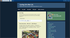 Desktop Screenshot of cyclinglifeafterlel.blogspot.com