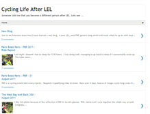 Tablet Screenshot of cyclinglifeafterlel.blogspot.com