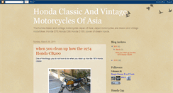 Desktop Screenshot of honda-classicmotorcycles.blogspot.com