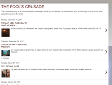 Tablet Screenshot of foolscrusade.blogspot.com