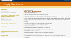Desktop Screenshot of emptythefreezer.blogspot.com