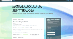 Desktop Screenshot of matkalaukkujajajuntttirajoja.blogspot.com