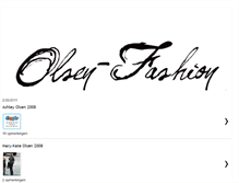 Tablet Screenshot of olsen-fashion.blogspot.com