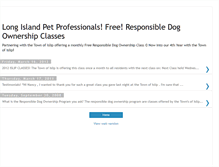 Tablet Screenshot of dfnyresponsibledogownershipprogram.blogspot.com