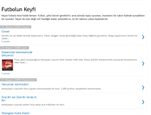 Tablet Screenshot of futbolunkeyfi.blogspot.com