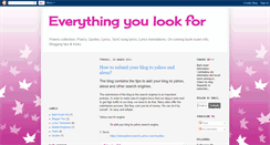 Desktop Screenshot of everythingyoulook4.blogspot.com