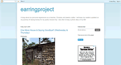 Desktop Screenshot of earringproject.blogspot.com