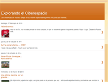 Tablet Screenshot of explorandoelciberespacio.blogspot.com