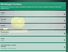 Tablet Screenshot of morfologia-humana.blogspot.com