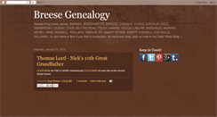 Desktop Screenshot of breesegenealogy.blogspot.com