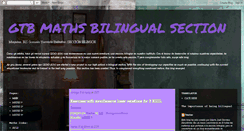 Desktop Screenshot of bilingualsectiongtb.blogspot.com