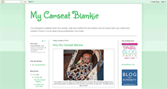 Desktop Screenshot of mycarseatblankie.blogspot.com