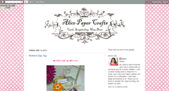 Desktop Screenshot of alicepapercrafts.blogspot.com