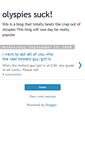 Mobile Screenshot of olyspiessuck.blogspot.com