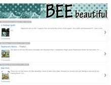 Tablet Screenshot of beebeautifulquilt.blogspot.com