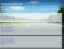 Tablet Screenshot of hikingequipmentsite.blogspot.com