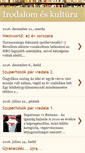 Mobile Screenshot of irodalomeskultura.blogspot.com