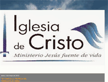 Tablet Screenshot of iglesiadecristosantiagochile.blogspot.com