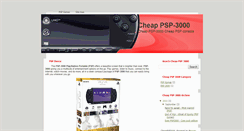 Desktop Screenshot of cheappsp3000.blogspot.com