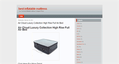 Desktop Screenshot of bestinflatablemattressinfo.blogspot.com