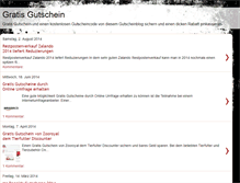 Tablet Screenshot of gratis-gutschein.blogspot.com