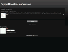 Tablet Screenshot of paypalbooster-finalversion.blogspot.com