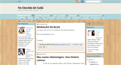 Desktop Screenshot of noouvidodegabi.blogspot.com