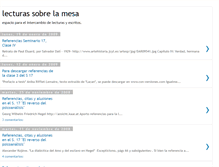 Tablet Screenshot of lecturassobrelamesa.blogspot.com