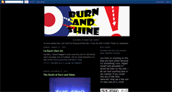 Desktop Screenshot of burnandshine.blogspot.com