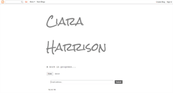 Desktop Screenshot of ciaraharrison.blogspot.com