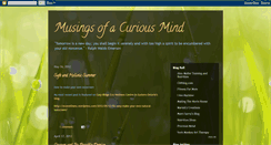 Desktop Screenshot of curiousmindmusings.blogspot.com