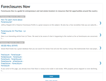 Tablet Screenshot of foreclosures-now.blogspot.com