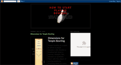 Desktop Screenshot of howtostartplayingbowling.blogspot.com
