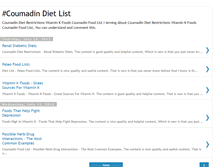 Tablet Screenshot of coumadindietlist.blogspot.com