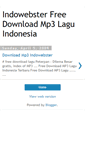 Mobile Screenshot of indowebstermp3.blogspot.com