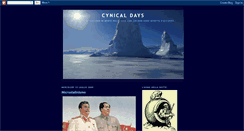 Desktop Screenshot of cynicaldays.blogspot.com