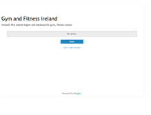 Tablet Screenshot of gyms-and-fitness-ireland.blogspot.com