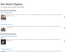 Tablet Screenshot of oneworld2explore.blogspot.com