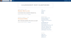 Desktop Screenshot of leadershipnh.blogspot.com