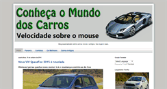 Desktop Screenshot of conhecaomundodoscarros.blogspot.com