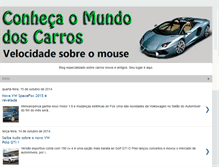 Tablet Screenshot of conhecaomundodoscarros.blogspot.com