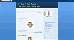 Desktop Screenshot of football-website.blogspot.com