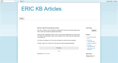 Desktop Screenshot of ericknowledgebase.blogspot.com