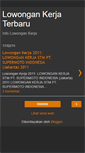 Mobile Screenshot of lowongan-kerjadot.blogspot.com