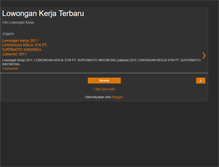 Tablet Screenshot of lowongan-kerjadot.blogspot.com