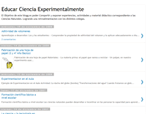 Tablet Screenshot of educarciencia.blogspot.com